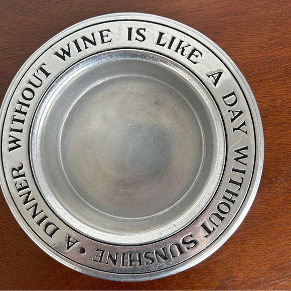Wilton Armetale Wine Bottle Coaster - Picture 2 of 4